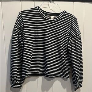 Banana Republic Monochrome Striped Top